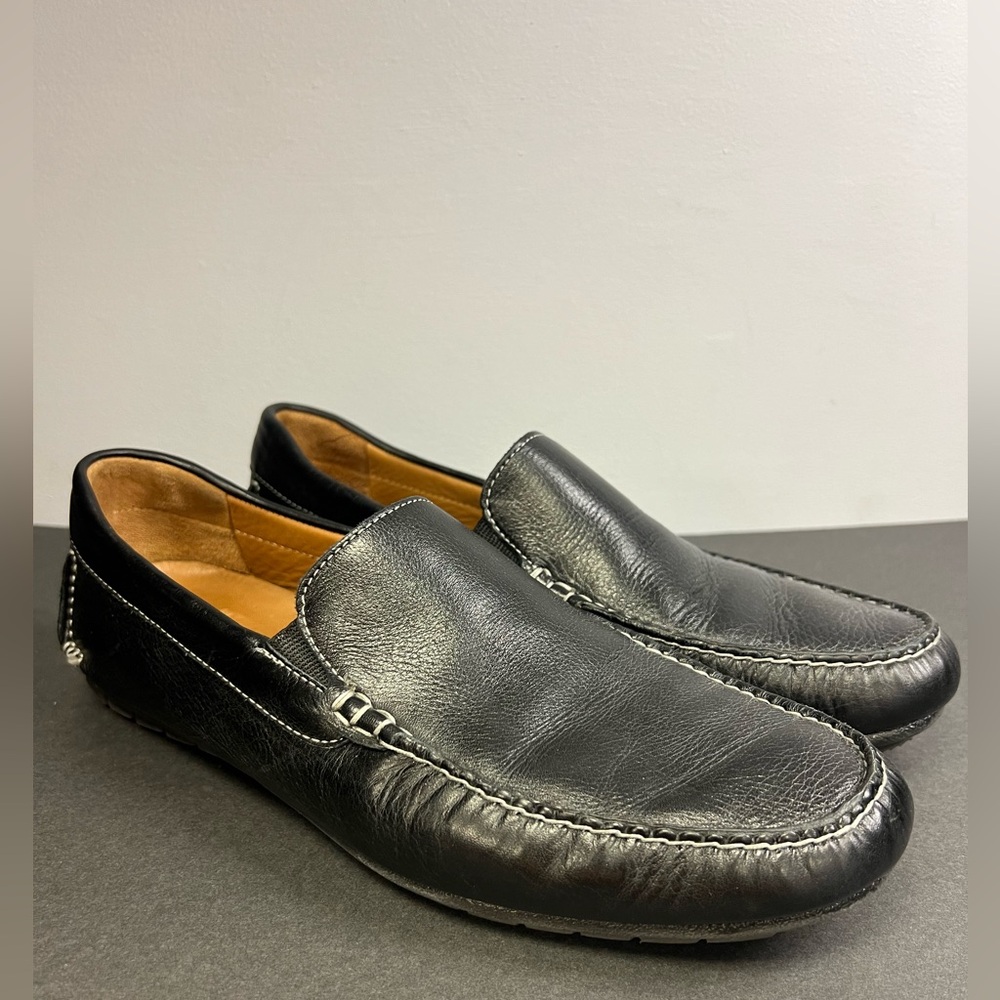 Johnston & Murphy-‎ Sheepskin, Black Slip On- Size: 10-1/2M, Pre-Owned